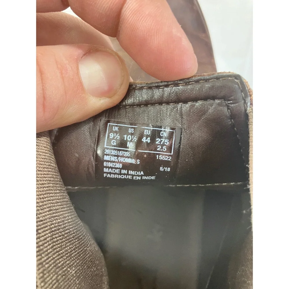Clarks‎ Mens Dark Brown Leather Chelsea Boots Chukka Ankle Boots Size 10.5